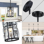Luxe Black Chandelier - View 6