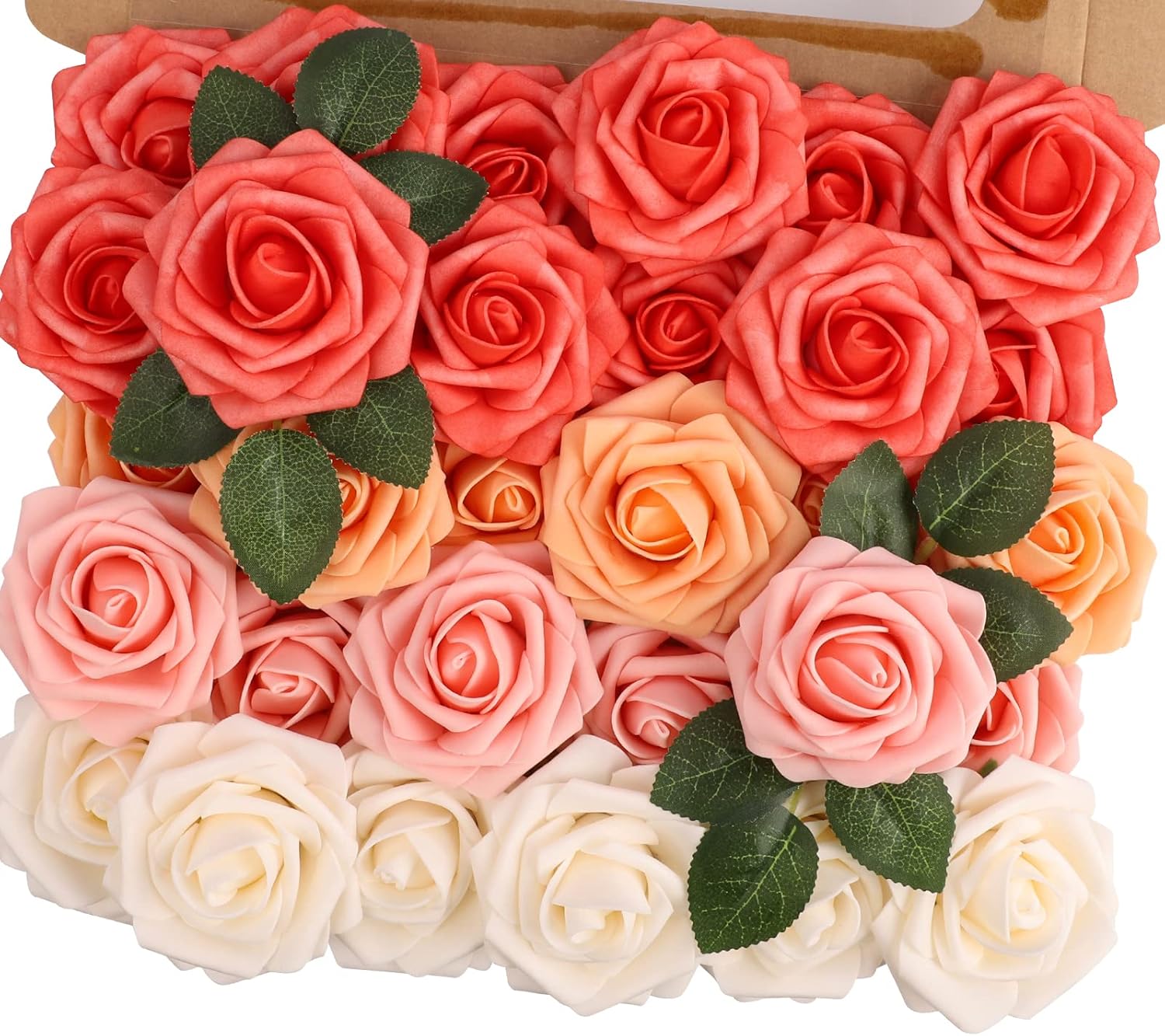 Beige Artificial Flowers — Mix Coral
