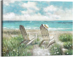 Modern Metal Wall Art — 16" — Beach Chair