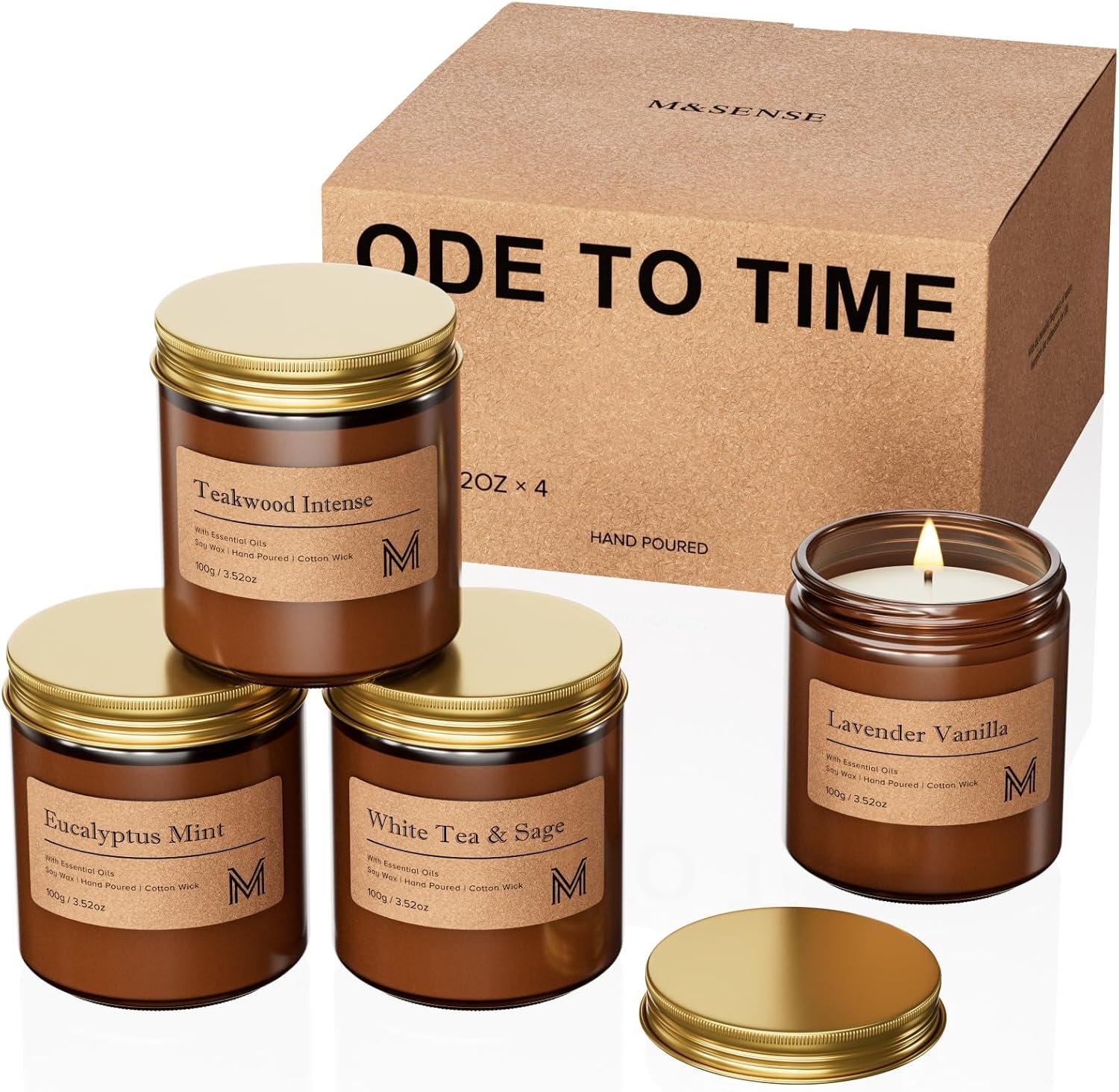 Scented Metal Candle Set — 4 pack candles