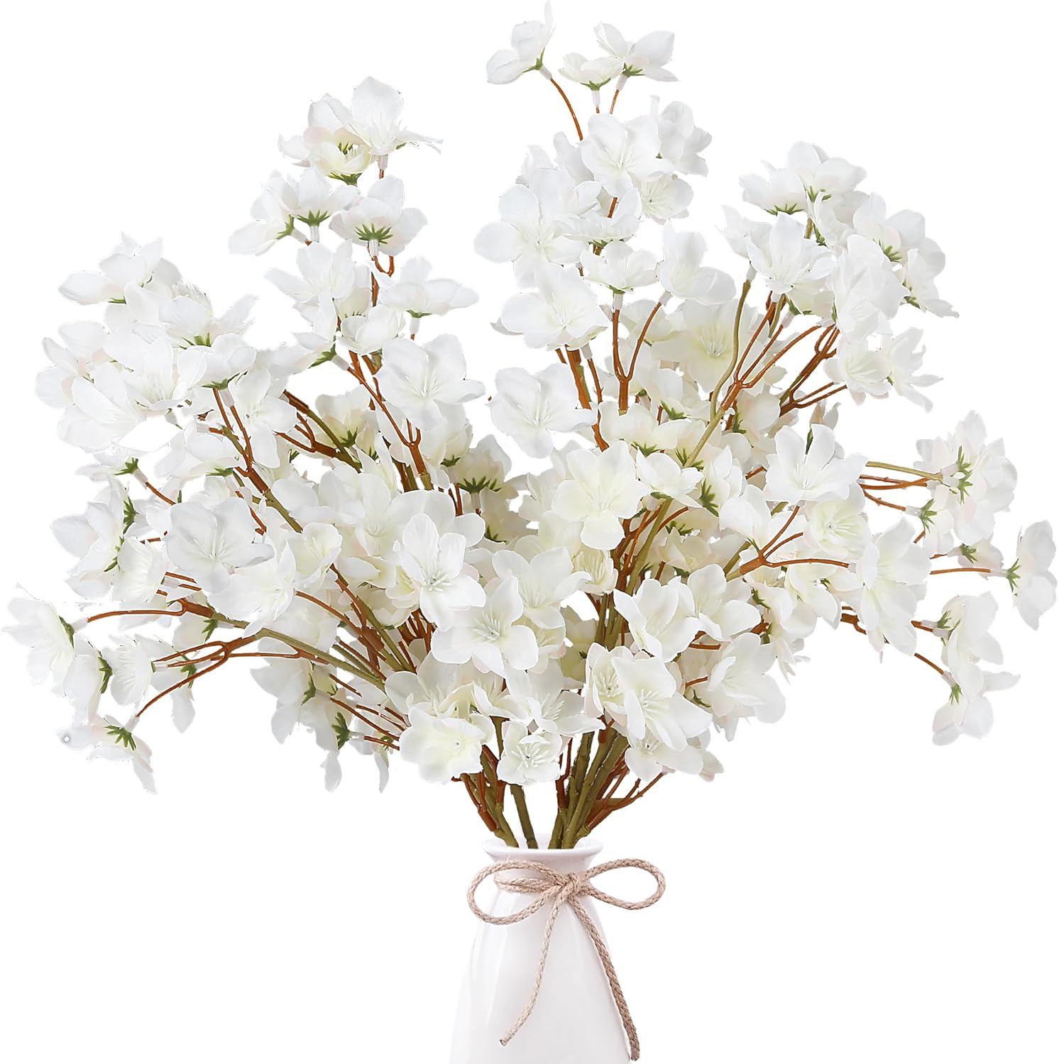Pink Artificial Plant — 39" — White