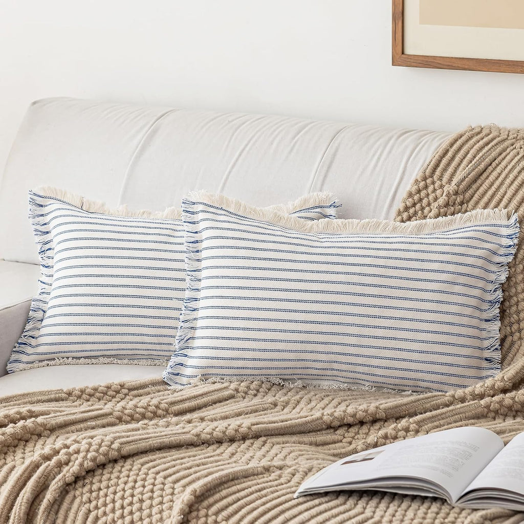 Boho Beige Throw Pillow Cover — 18" - View 7