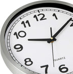 Battery Operated Modern Metal Wall Clock — 12" - View 6