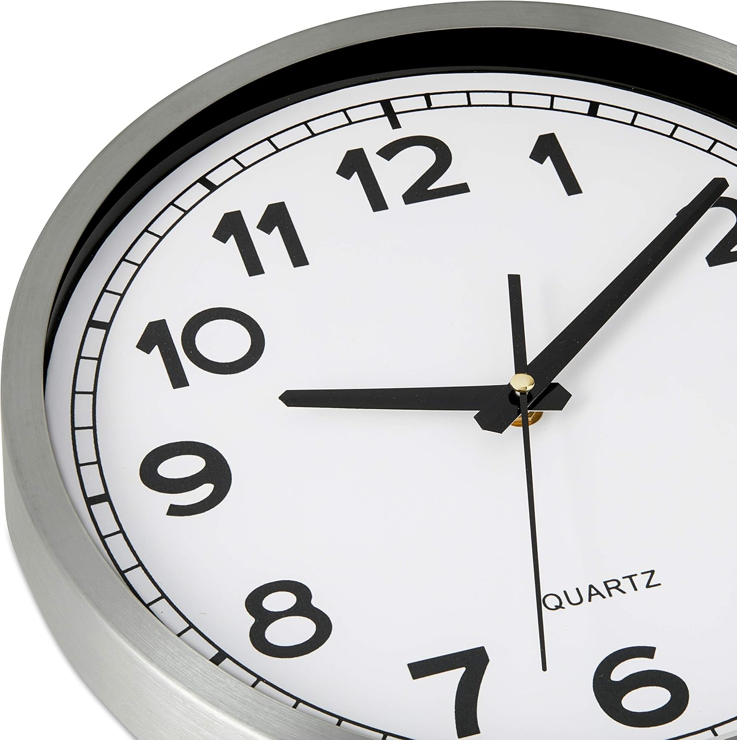 Battery Operated Modern Metal Wall Clock — 12" - View 6
