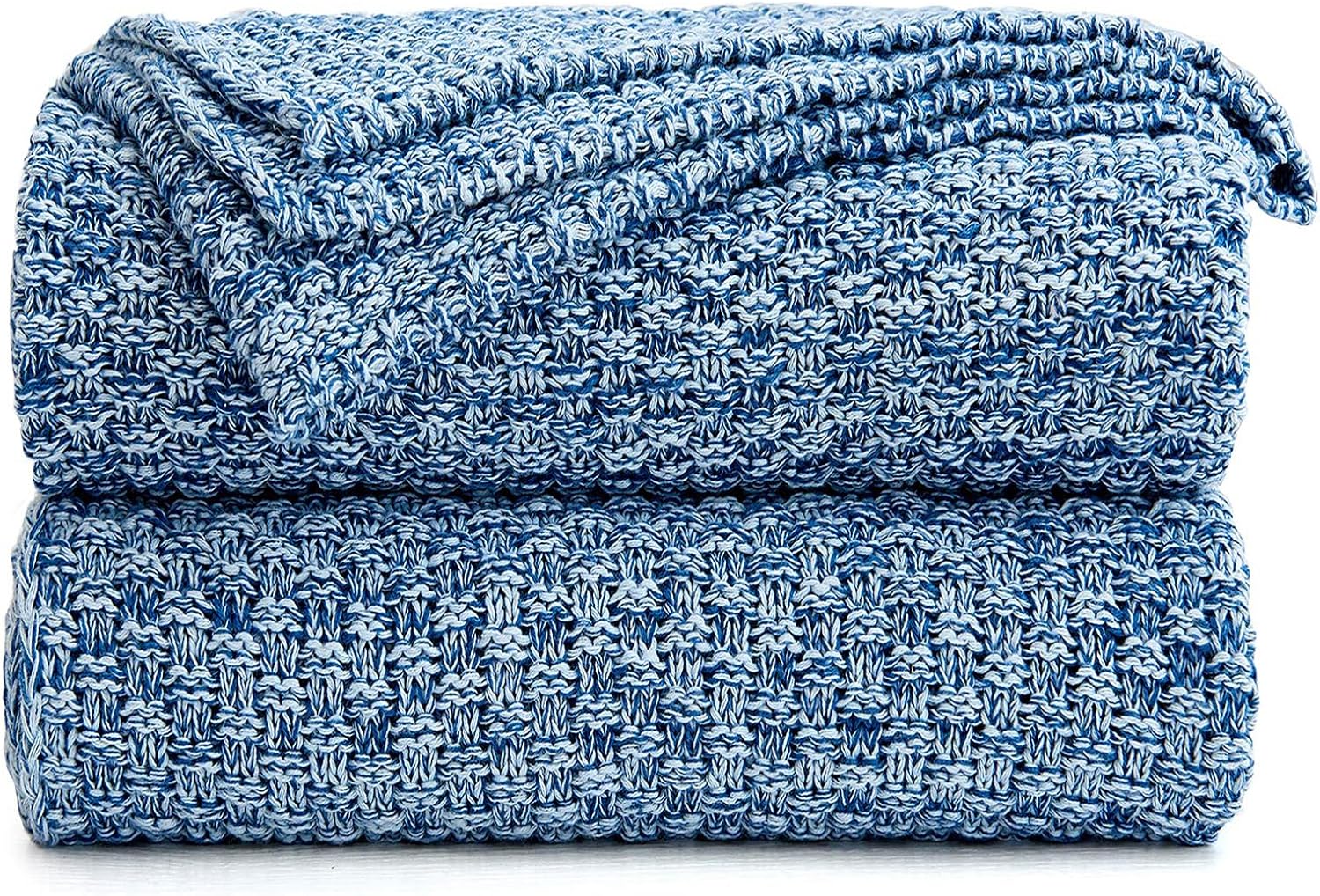Oversized Beige Throw Pillow — 60" — Blue White