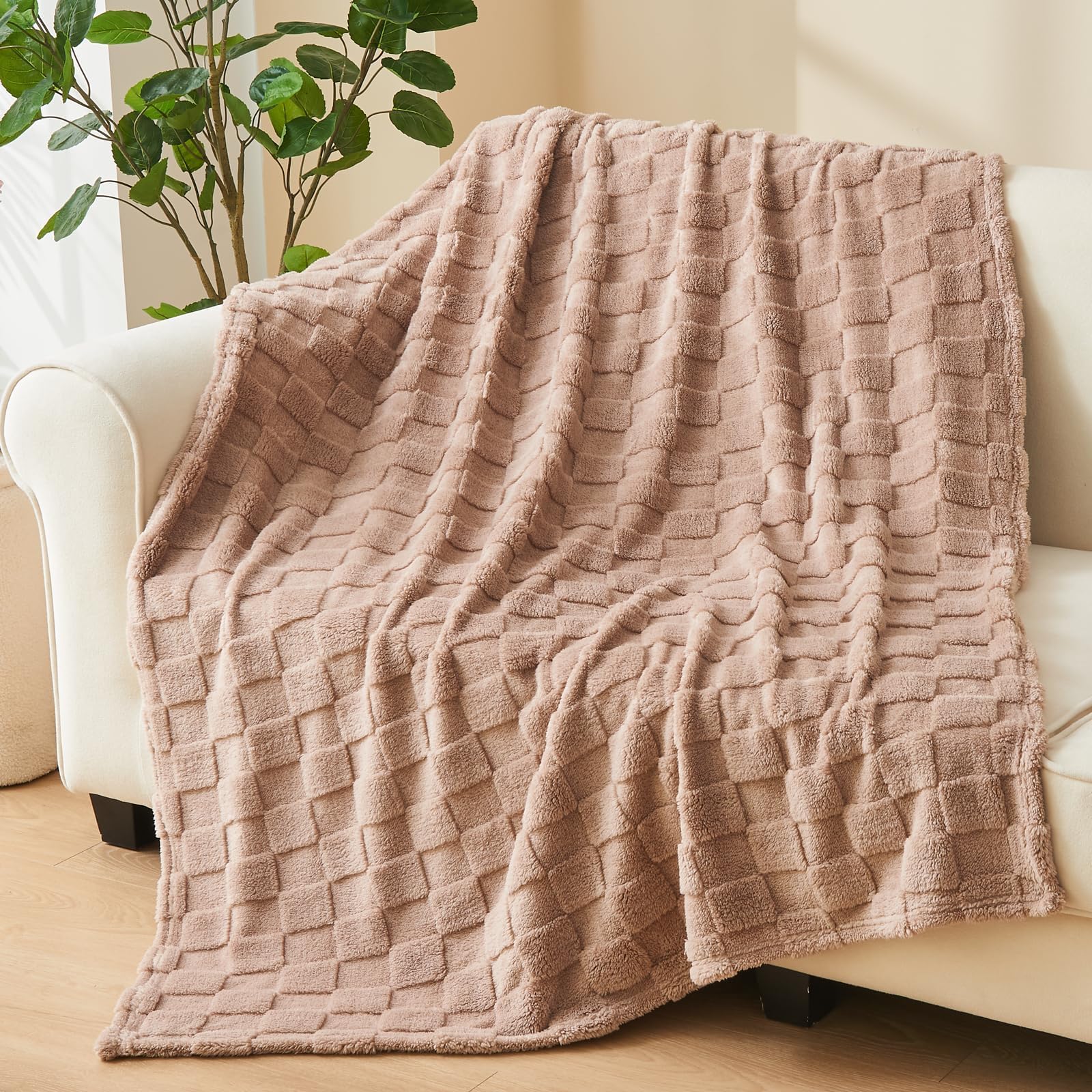 Beige Throw Pillow — 50"