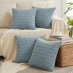 Boho Beige Throw Pillow Cover — 18" — 20" x 20" (Pack of 4)