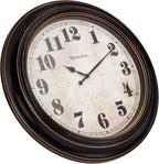 Battery-Operated Farmhouse Black Wall Clock — 24" - View 3