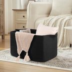 Boho Black Throw Pillow — 24" - View 3
