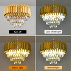 Round Luxe Black Chandelier — 5-Light - View 7