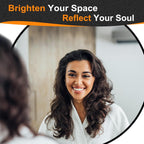 Round Black Wall Mirror — 22" - View 4
