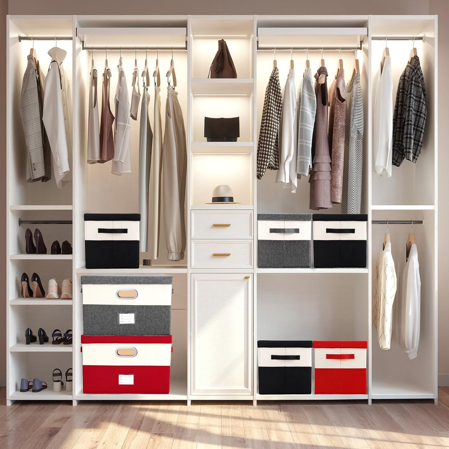 Linen Beige Storage Bin - View 3