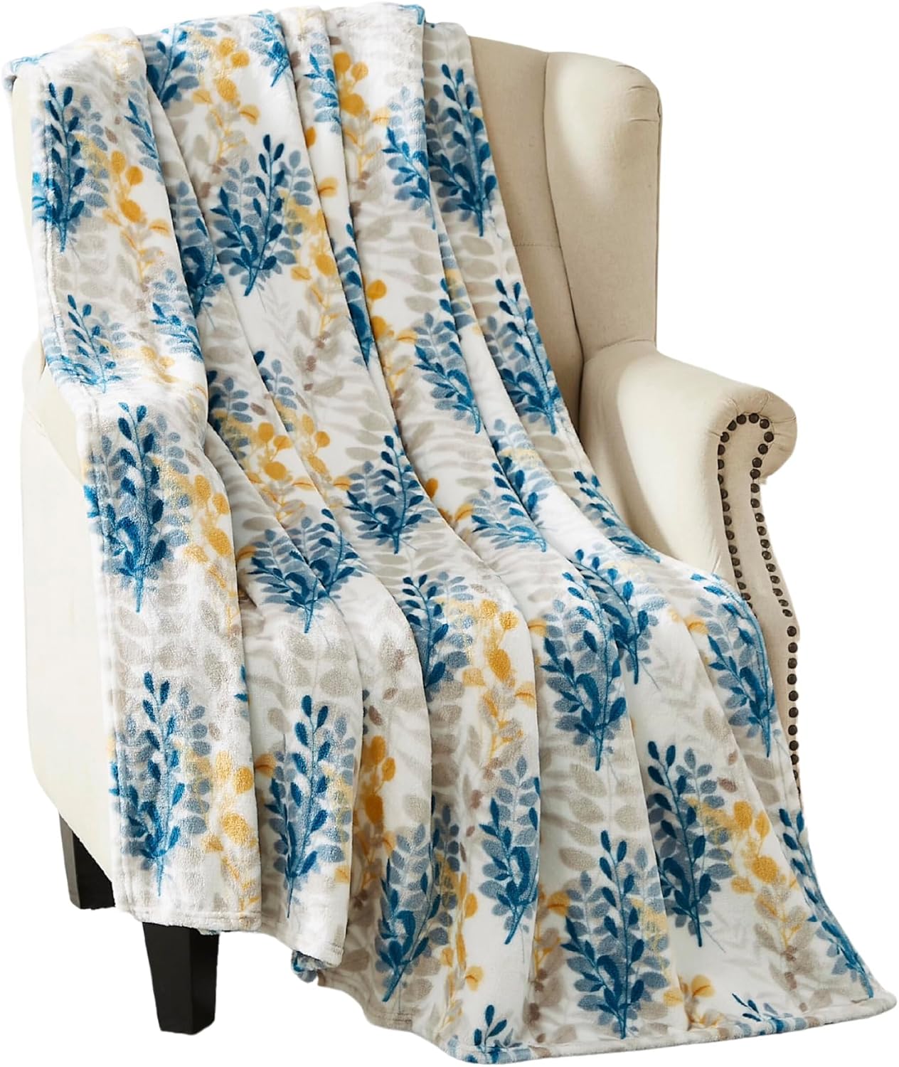 Luxe Blue Throw Pillow — 70" — Laura
