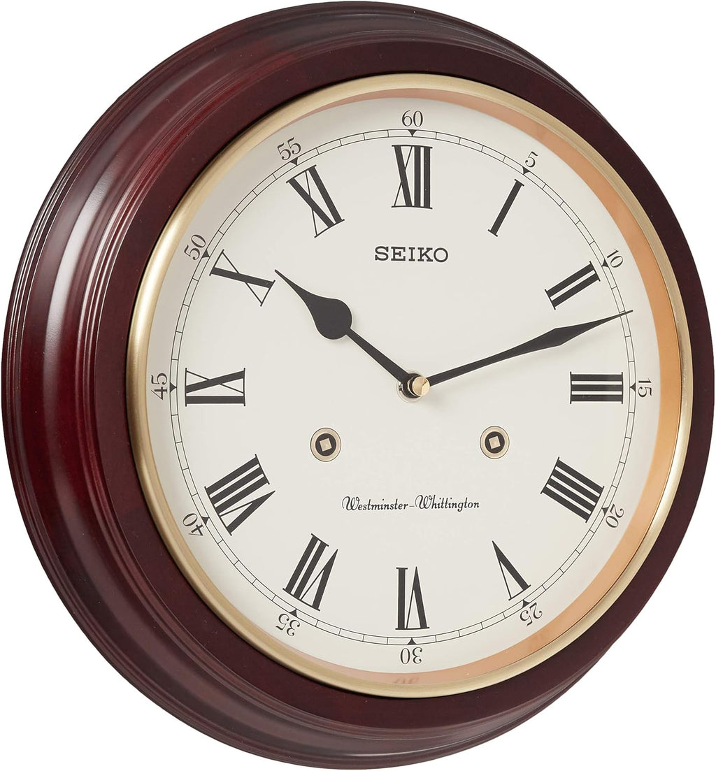 Wood Wall Clock — 12" — Roman Numerals