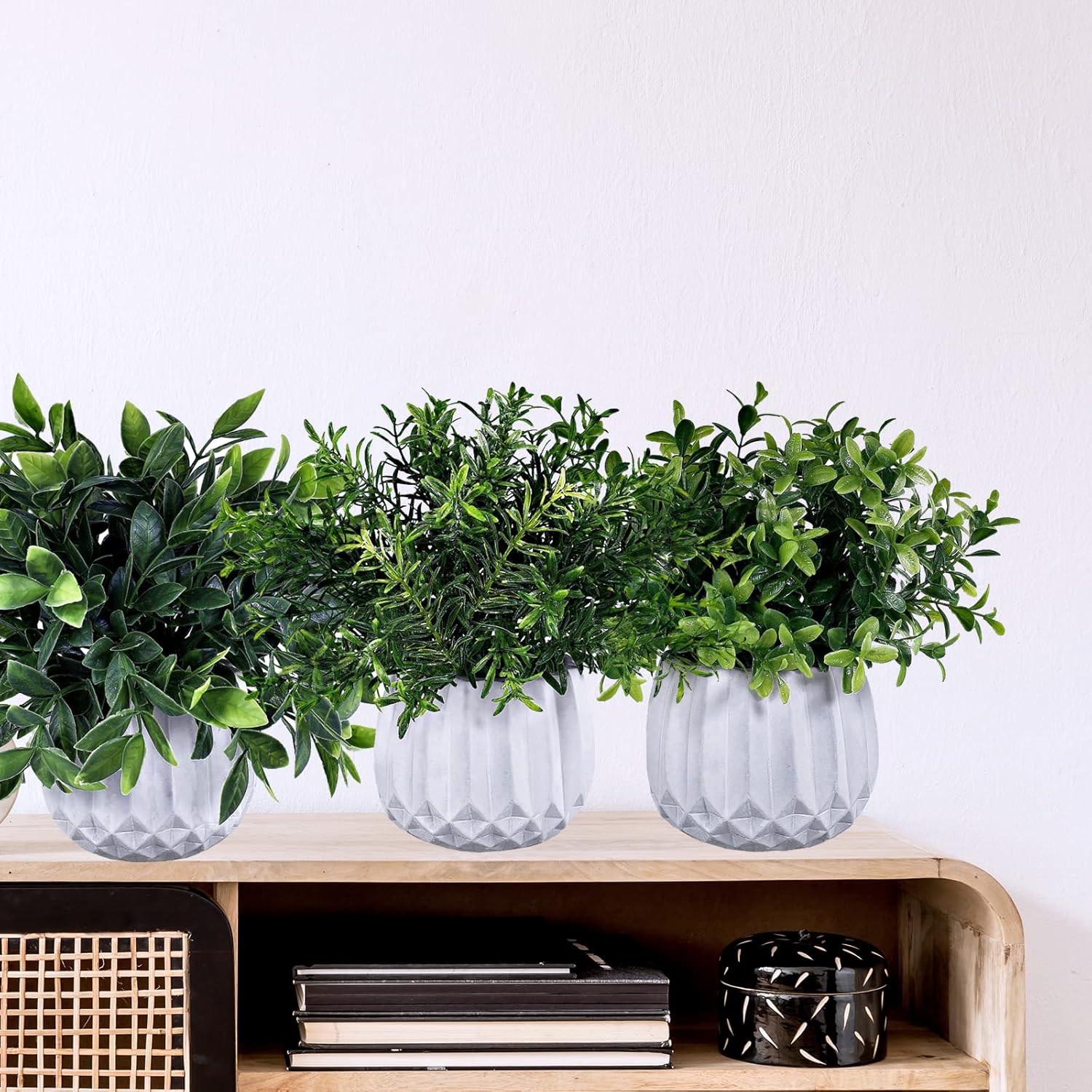 Modern Wood Artificial Plant - View 8