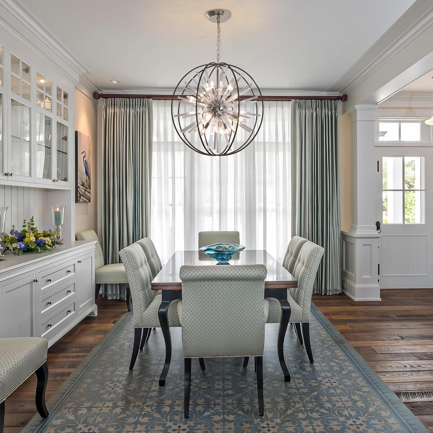 Luxe Black Chandelier — 12-Light - View 2