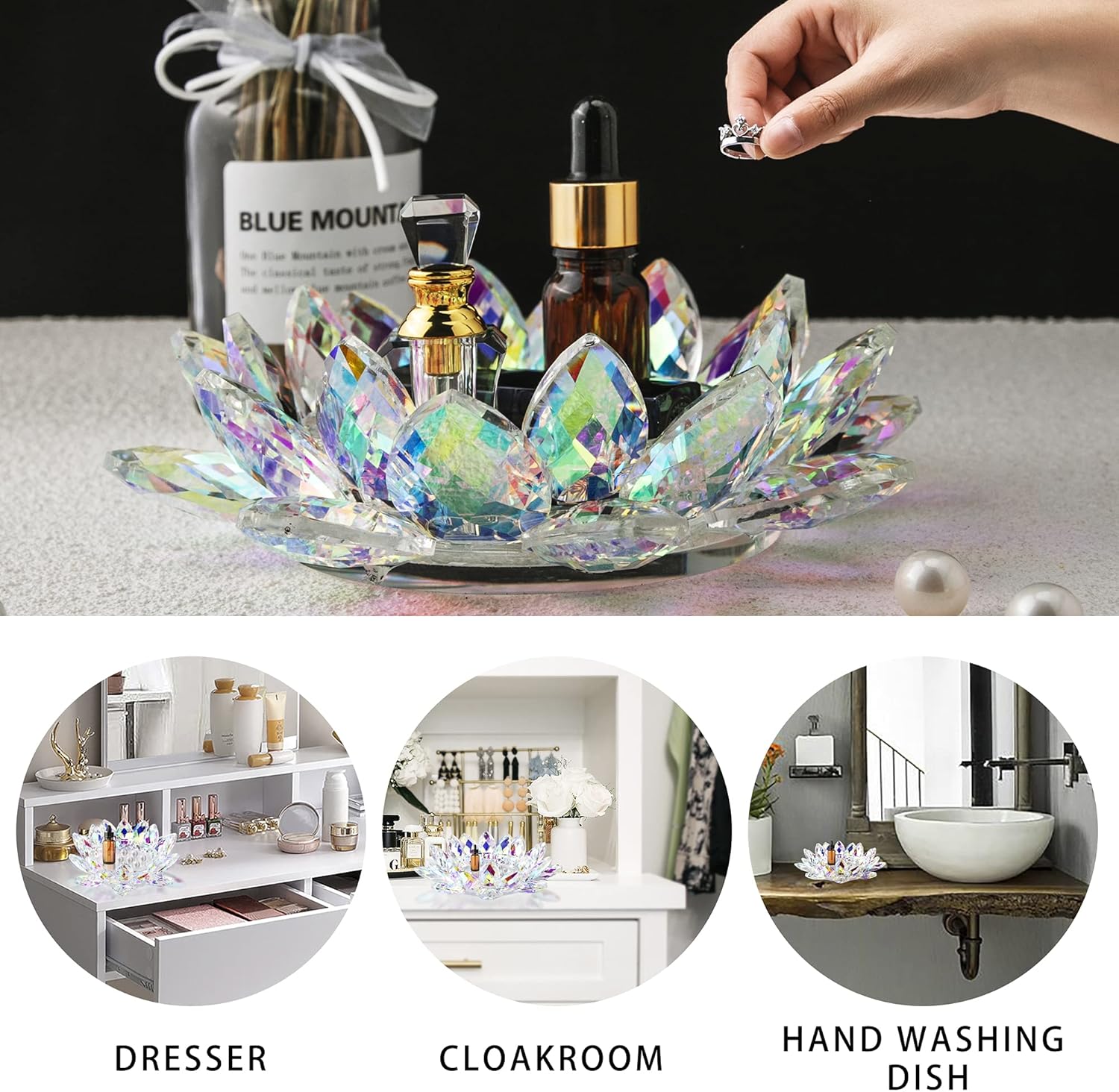 Luxe Glass Pillar Candle — 7" - View 7