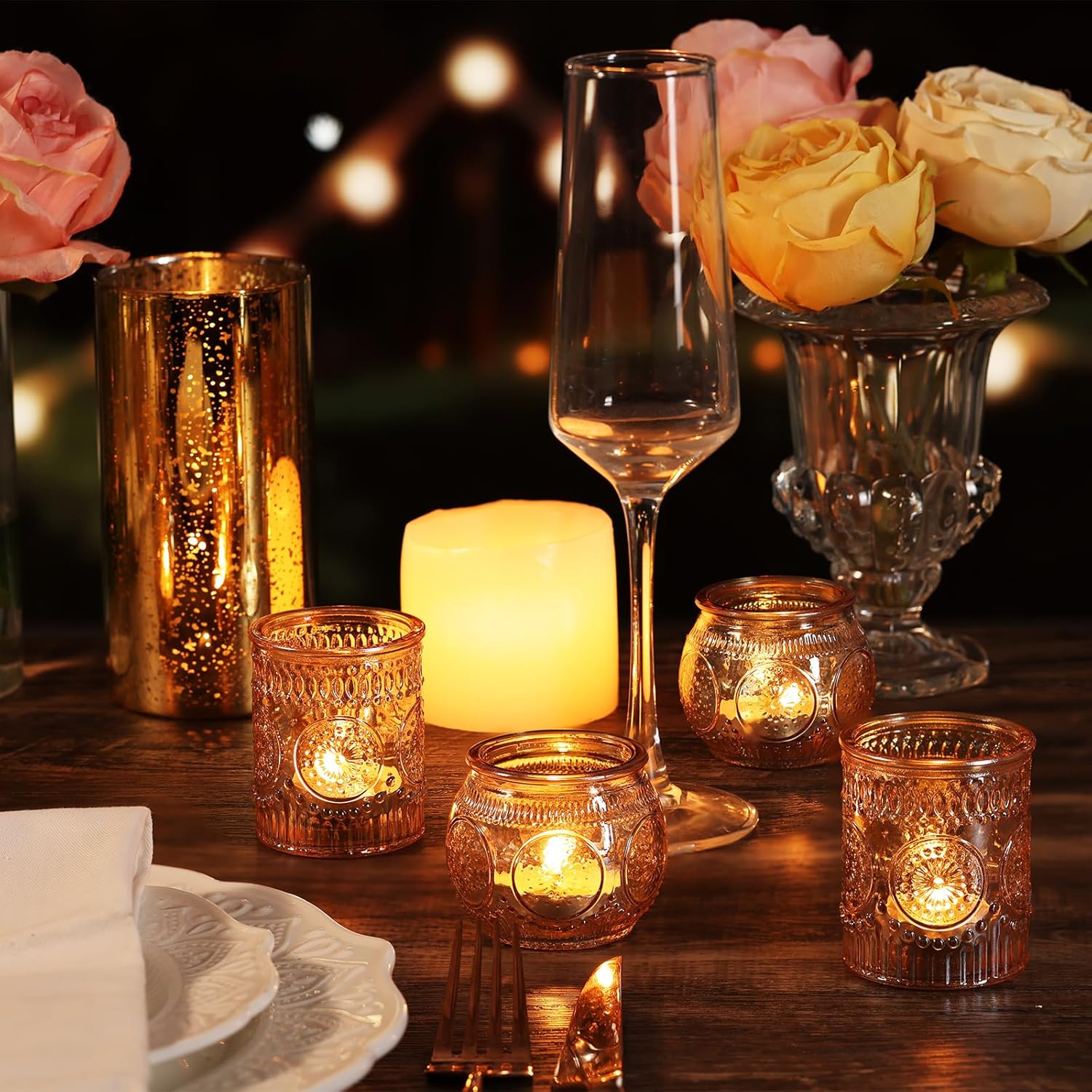 Vintage Boho Gold Candle - View 5