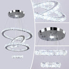 Adjustable Luxe White Chandelier - View 7