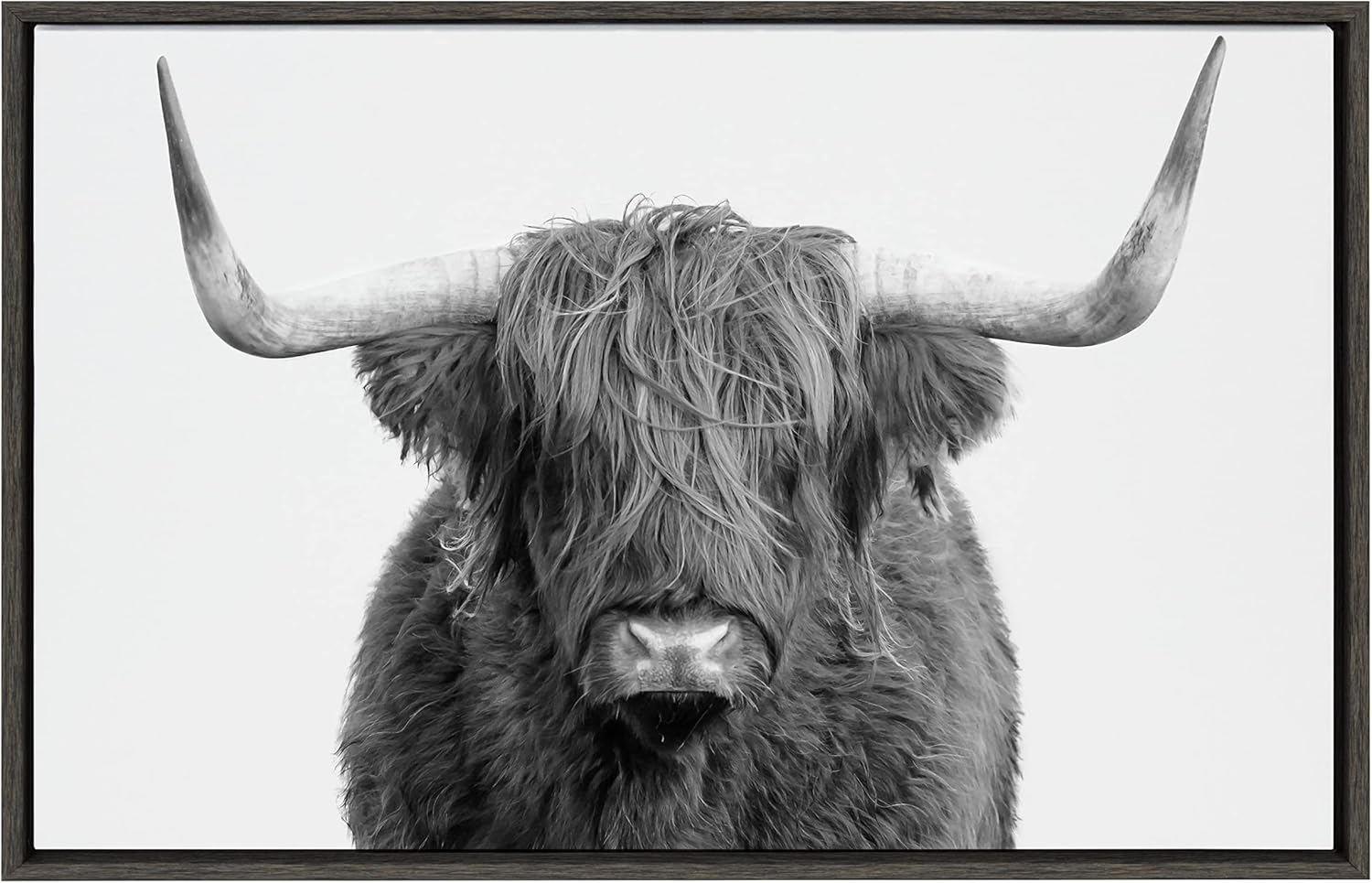 Framed Farmhouse Fabric Canvas Wall Art — 33" — 33"L x 23"W