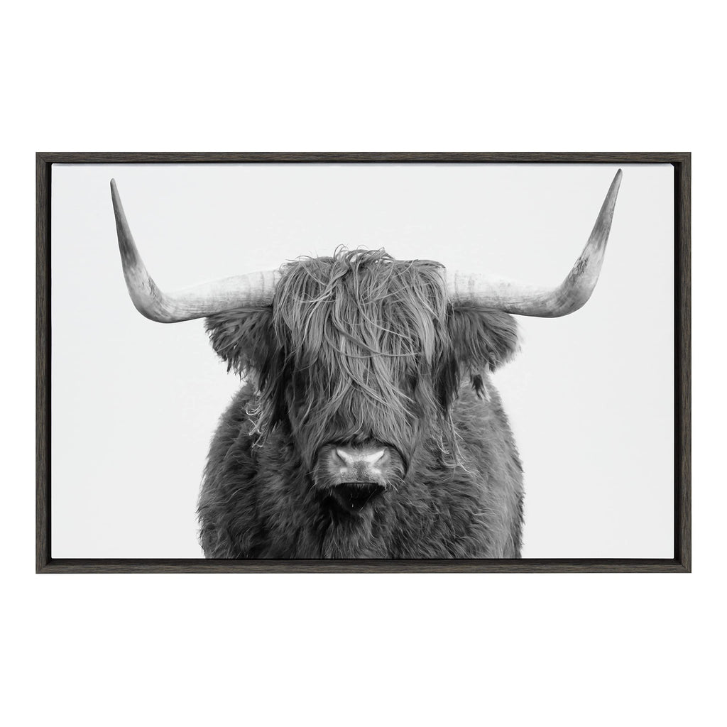 Framed Farmhouse Fabric Canvas Wall Art — 33"