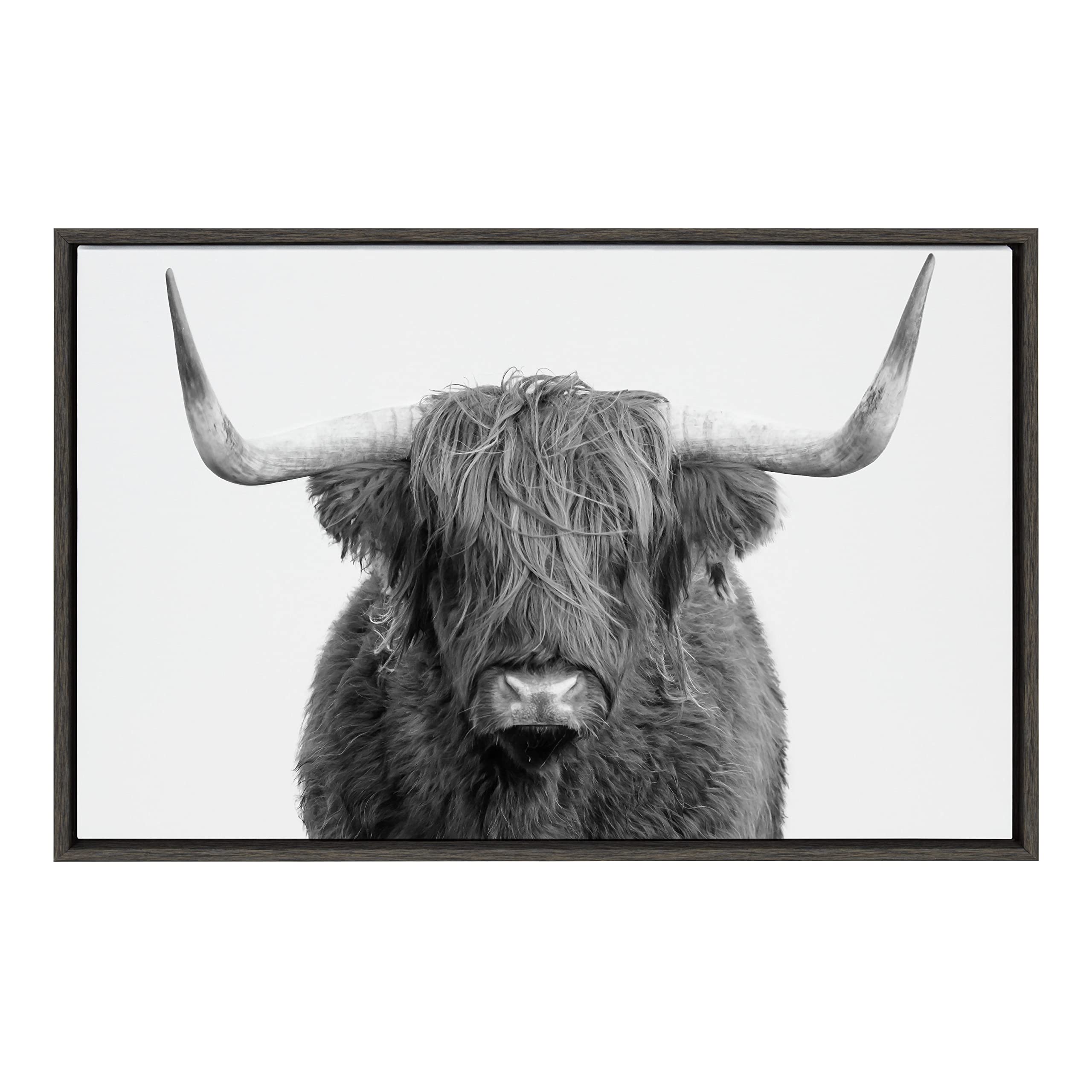 Framed Farmhouse Fabric Canvas Wall Art — 33"