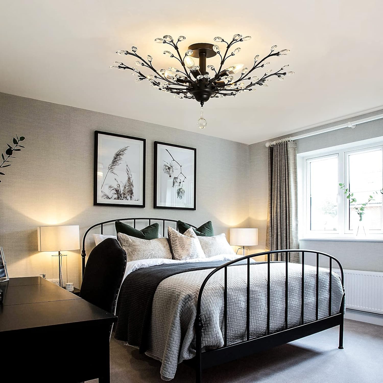 Vintage Luxe Black Chandelier - View 7