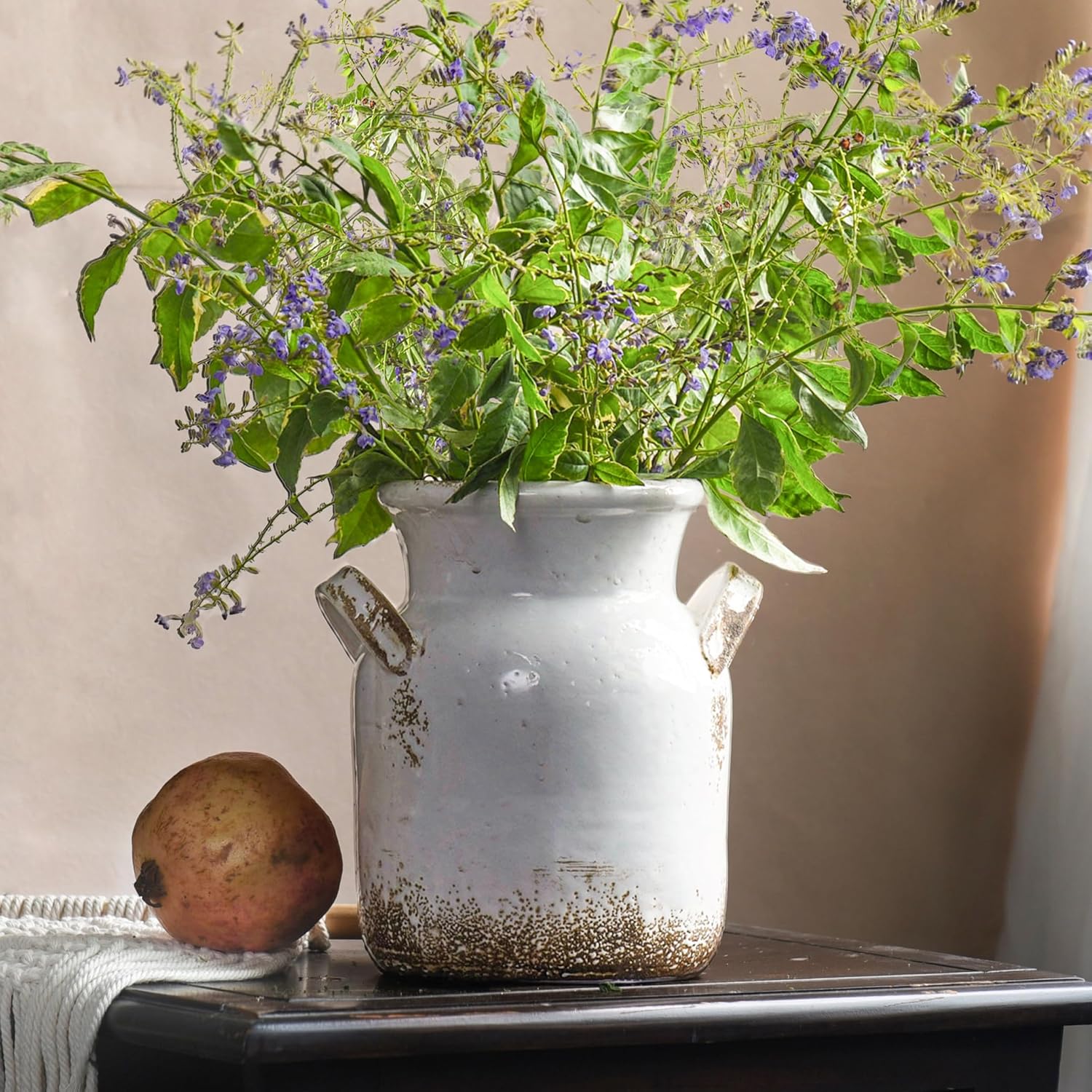 Boho Brown Flower Vase — 6" — 8 Inch