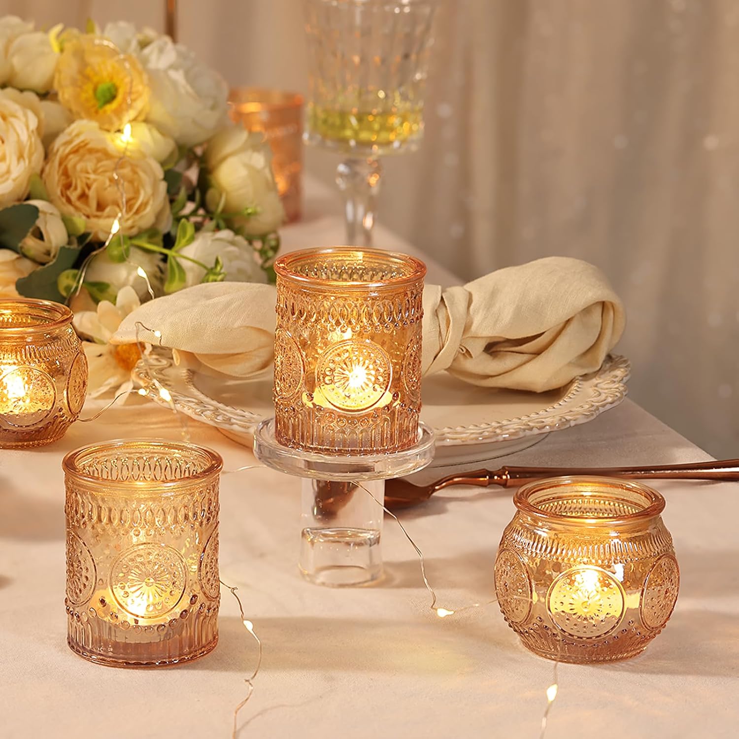 Vintage Boho Gold Candle - View 4