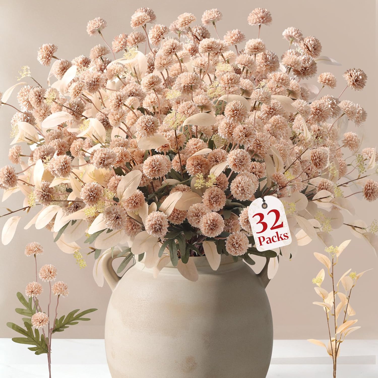 Beige Artificial Flowers — Beige