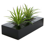 Rectangular Black Faux Plant — 10"