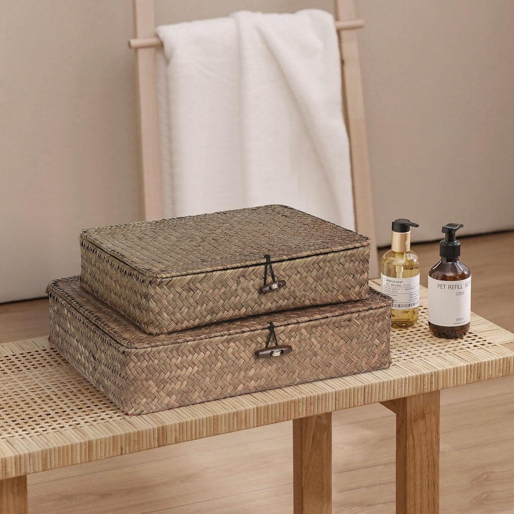 Boho Brown Storage Bin — Set of 2 - View 7