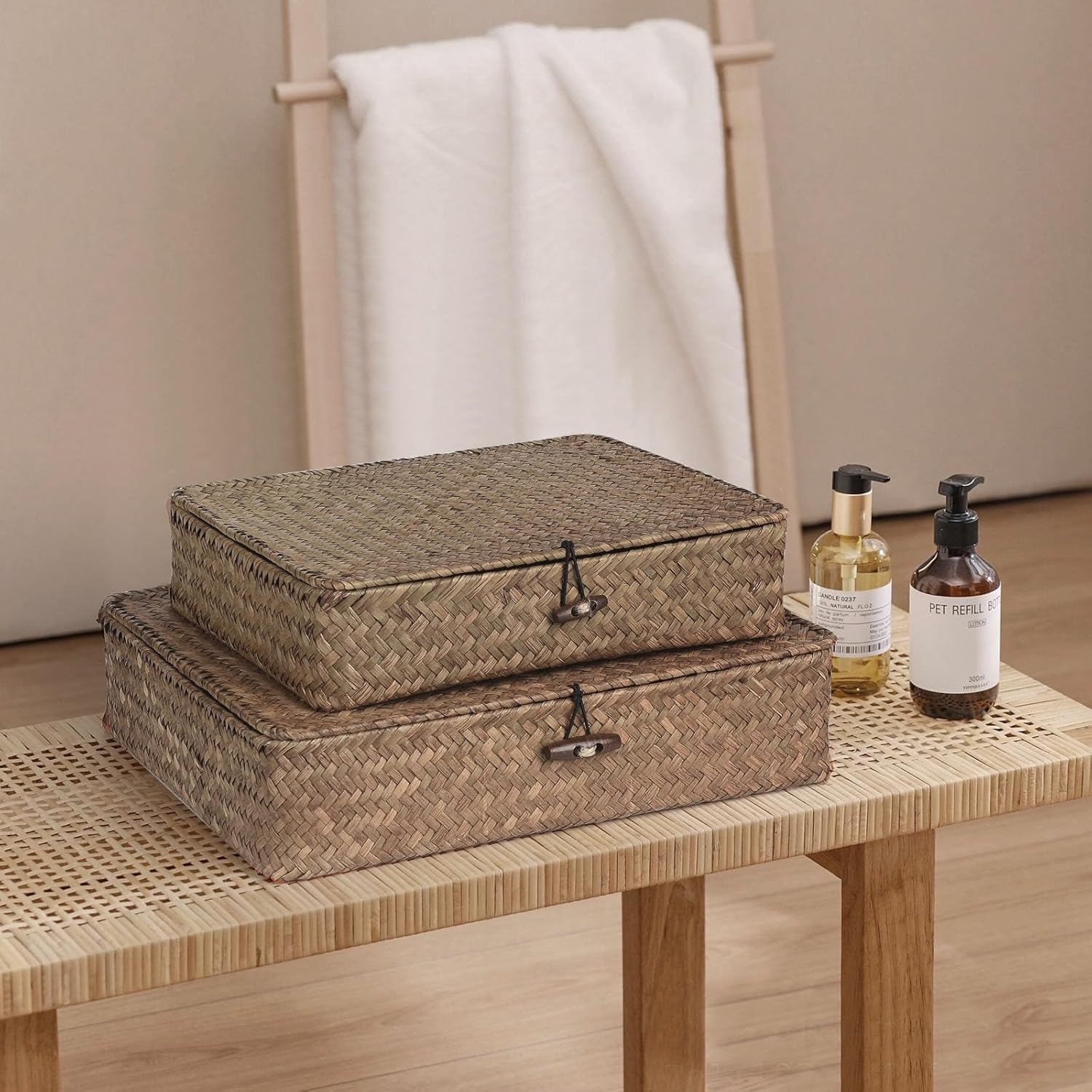 Boho Brown Storage Bin — Set of 2 - View 7