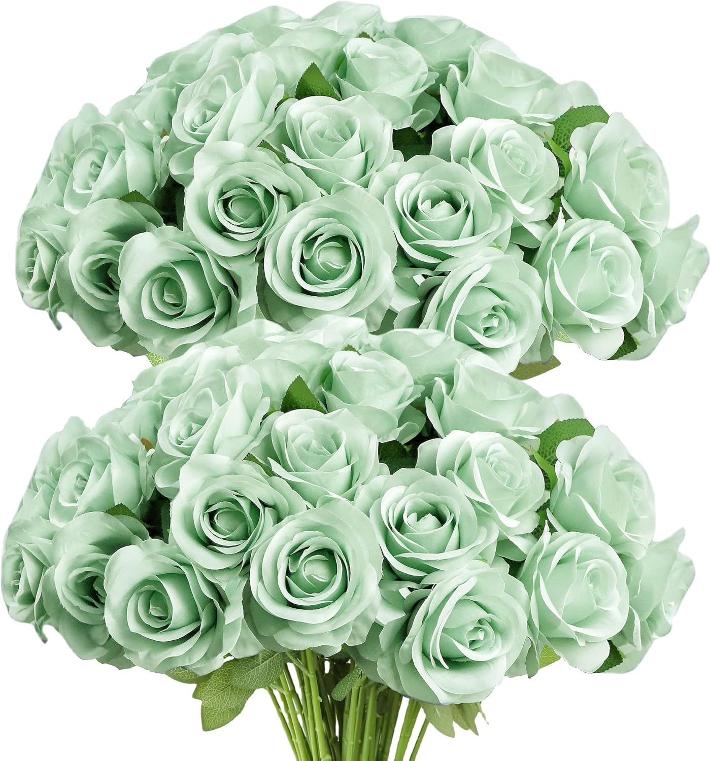 Beige Artificial Flowers — Sage Green
