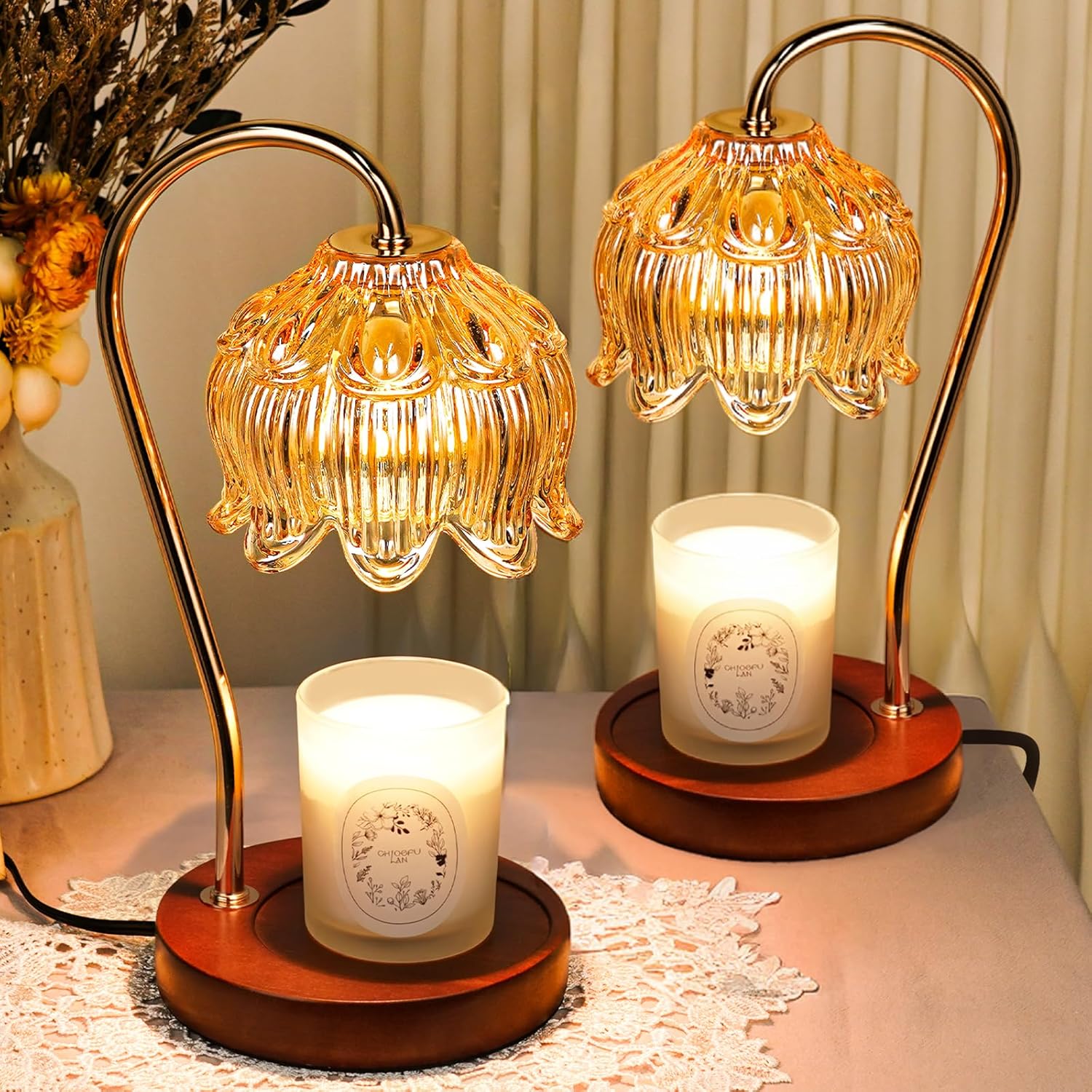 Adjustable Blue Table Lamp — Lily-2 Pack