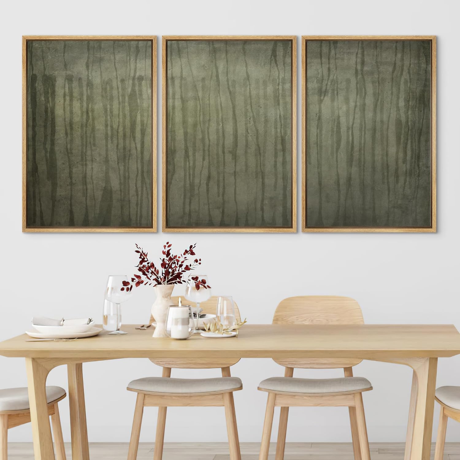 Framed Boho Fabric Wall Art — 16" - View 2