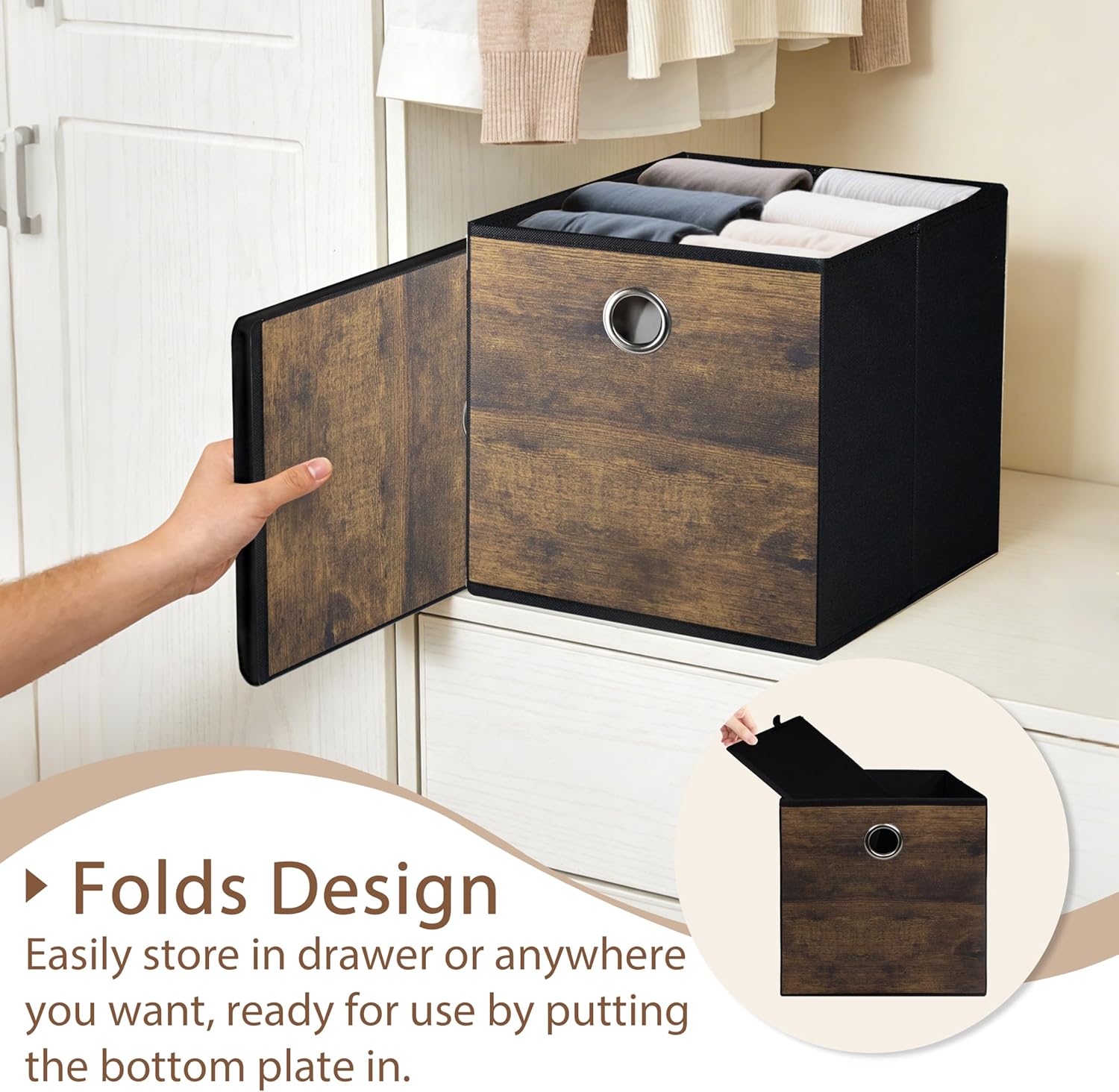 Wood Storage Bin — 6" - View 4