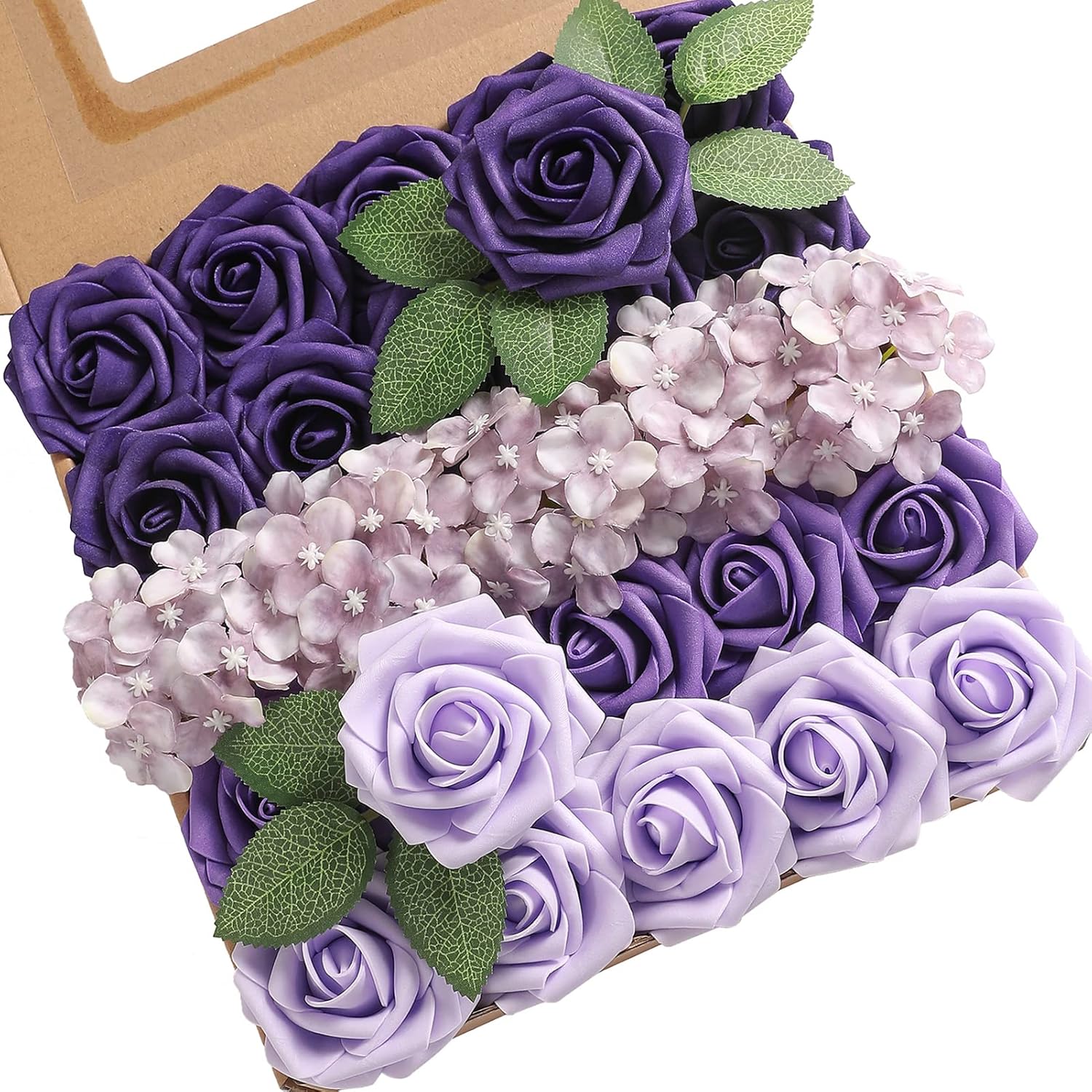 Blue Artificial Flowers — Gradient Purple