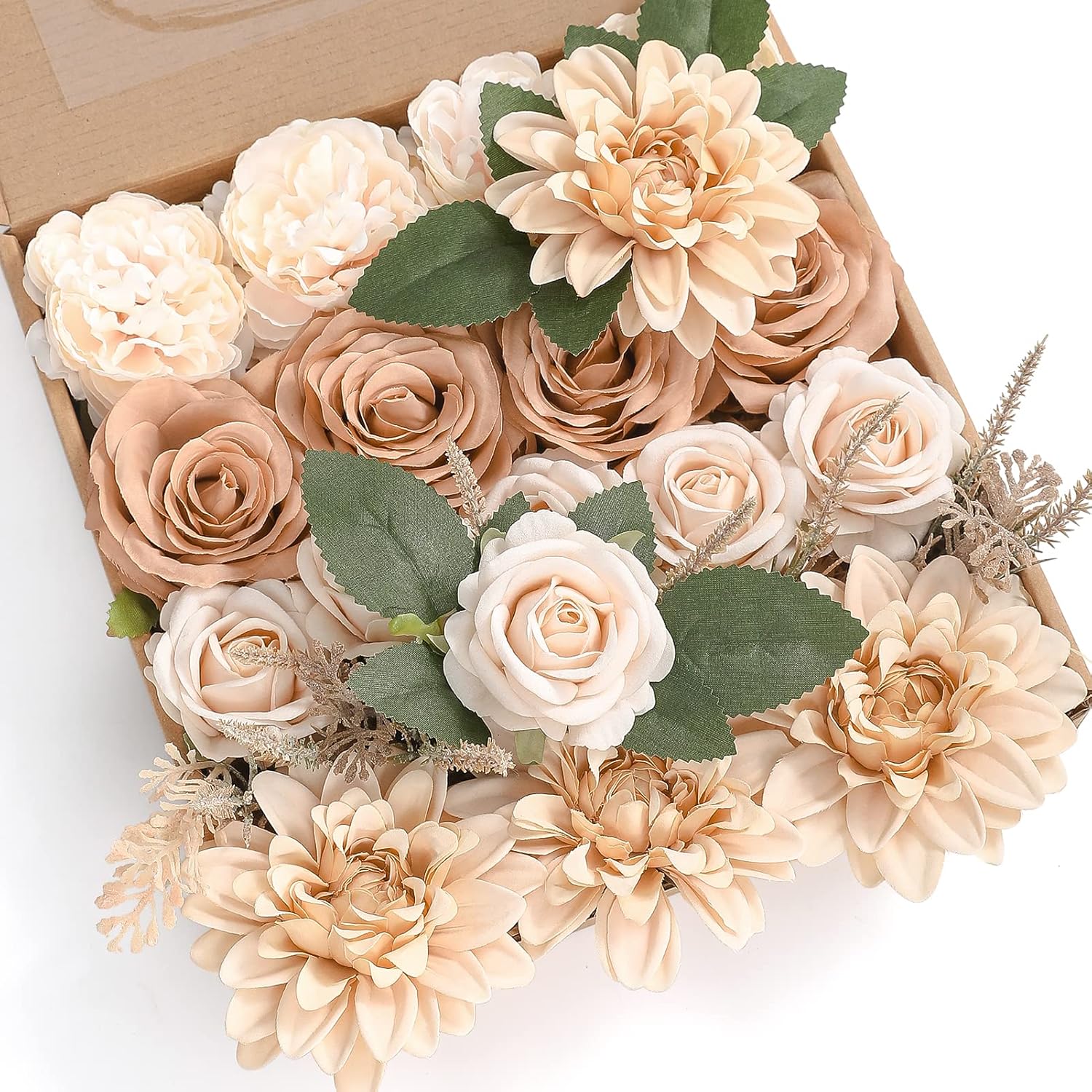 Blue Artificial Flowers — Nude Color