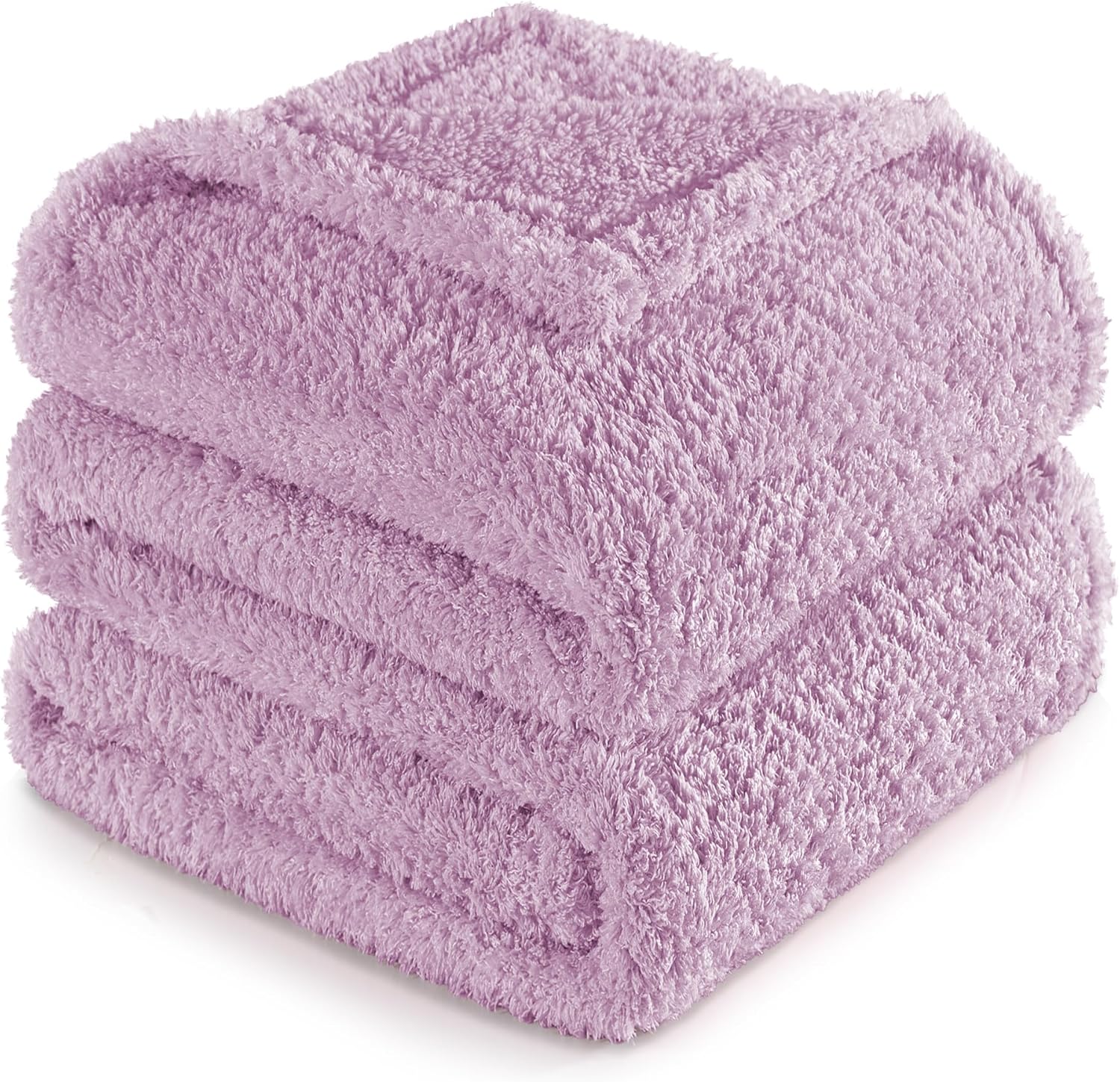 Beige Throw Pillow — 50" — Light Purple
