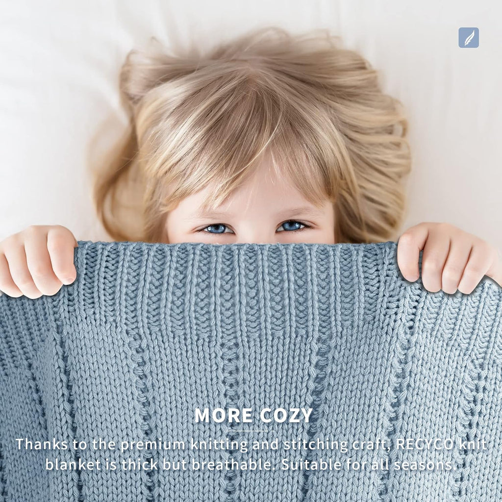 Knit Beige Throw Pillow — 50" - View 5