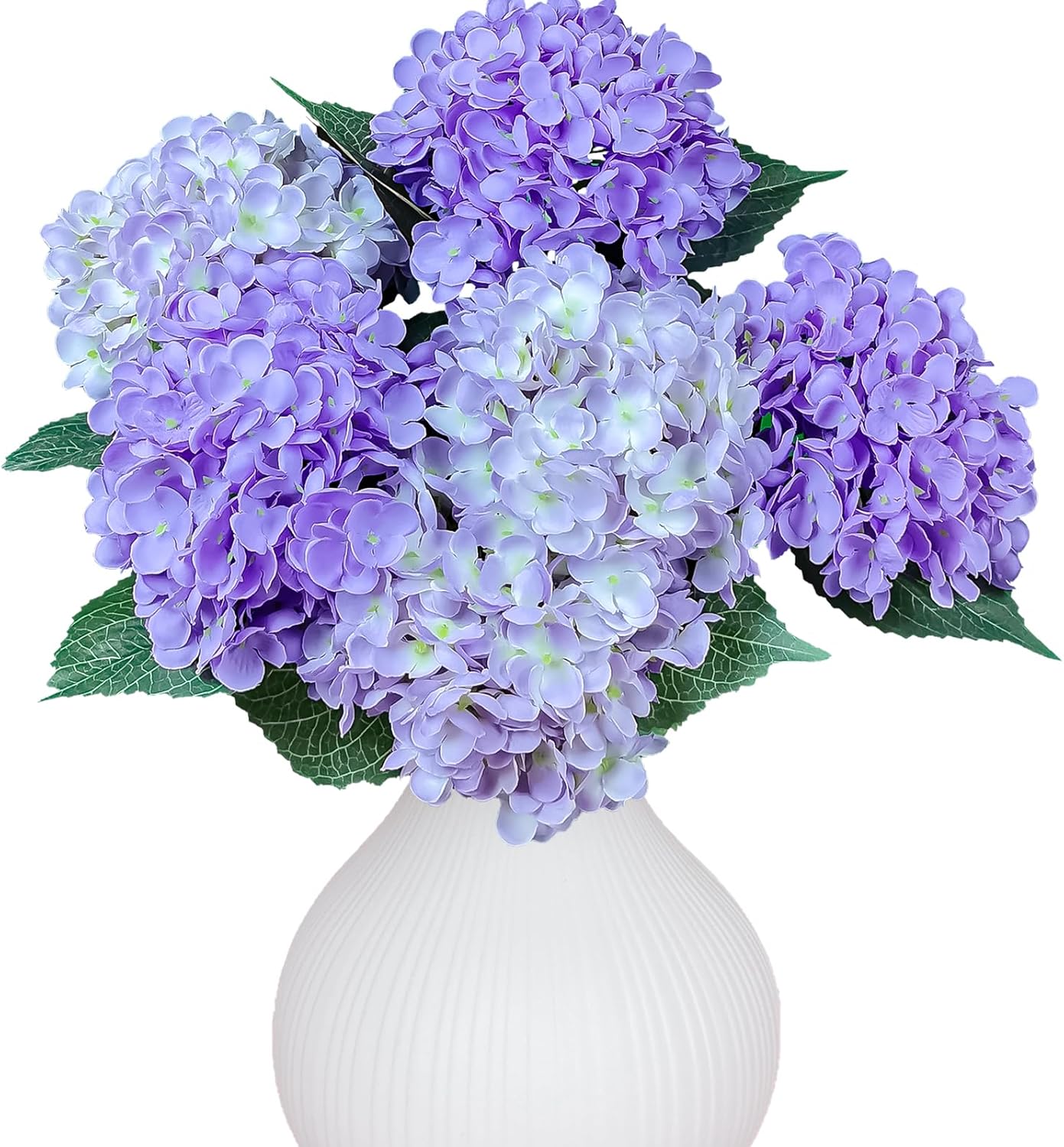Beige Artificial Flowers — Purple and Light Purple