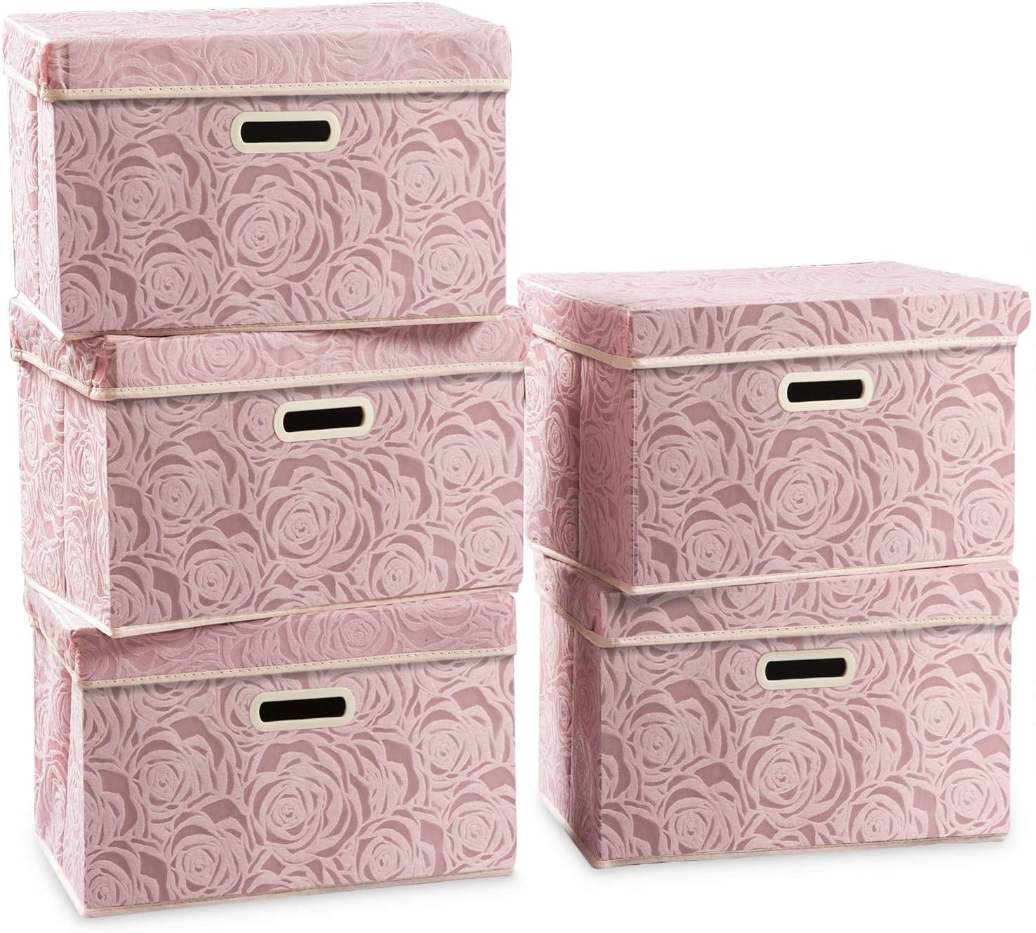 Blue Storage Bin — 8" — Pink