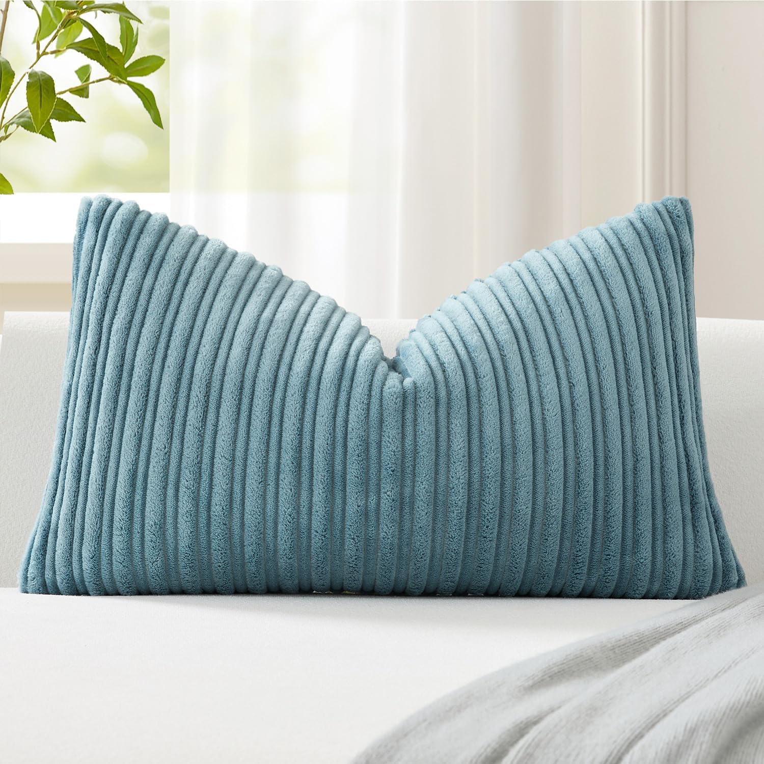 Lumbar Boho Beige Pillow Cover — 20" — 24" x 14" (Pack of 1)