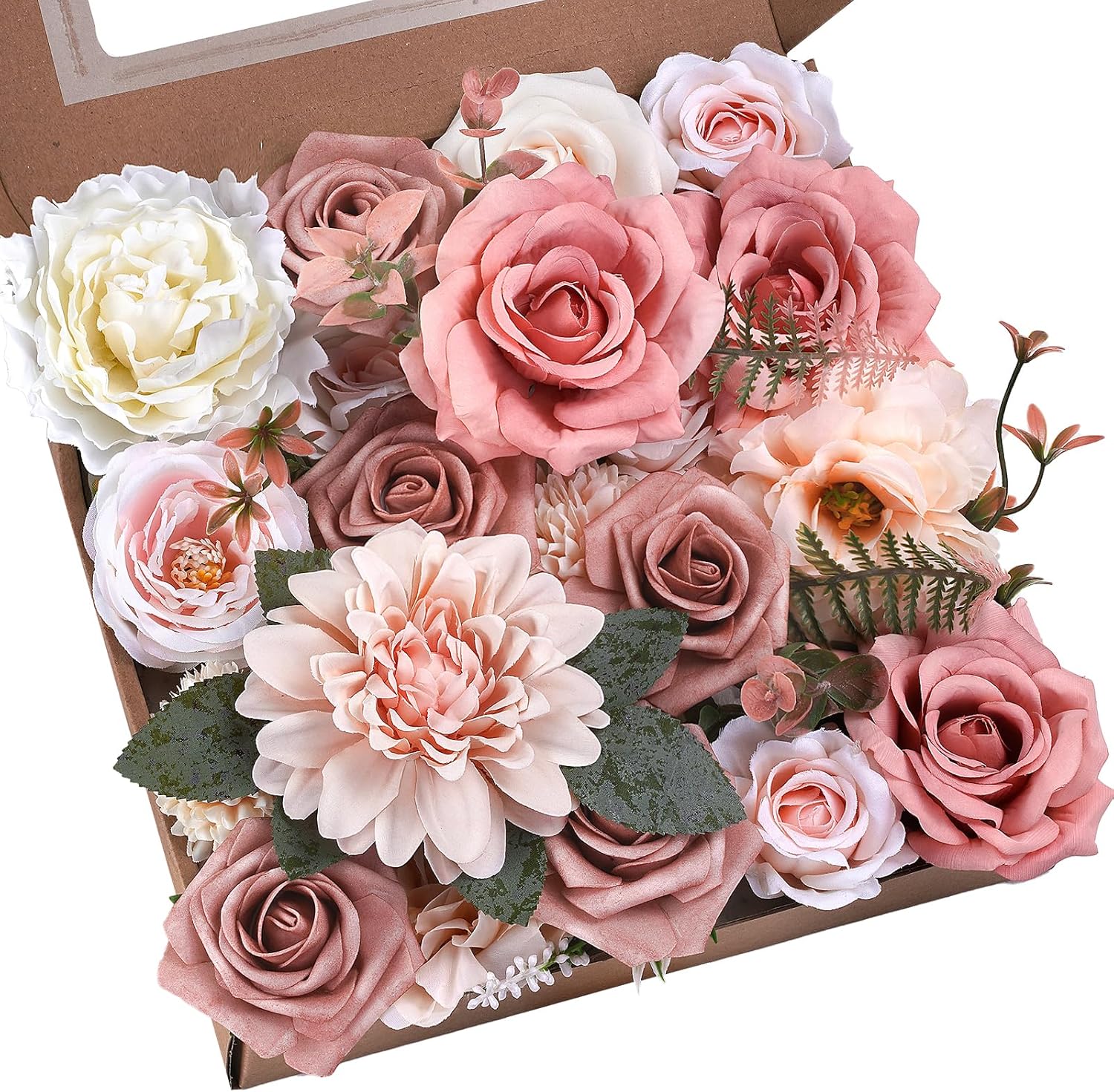Blue Artificial Flowers — Dusty Pink