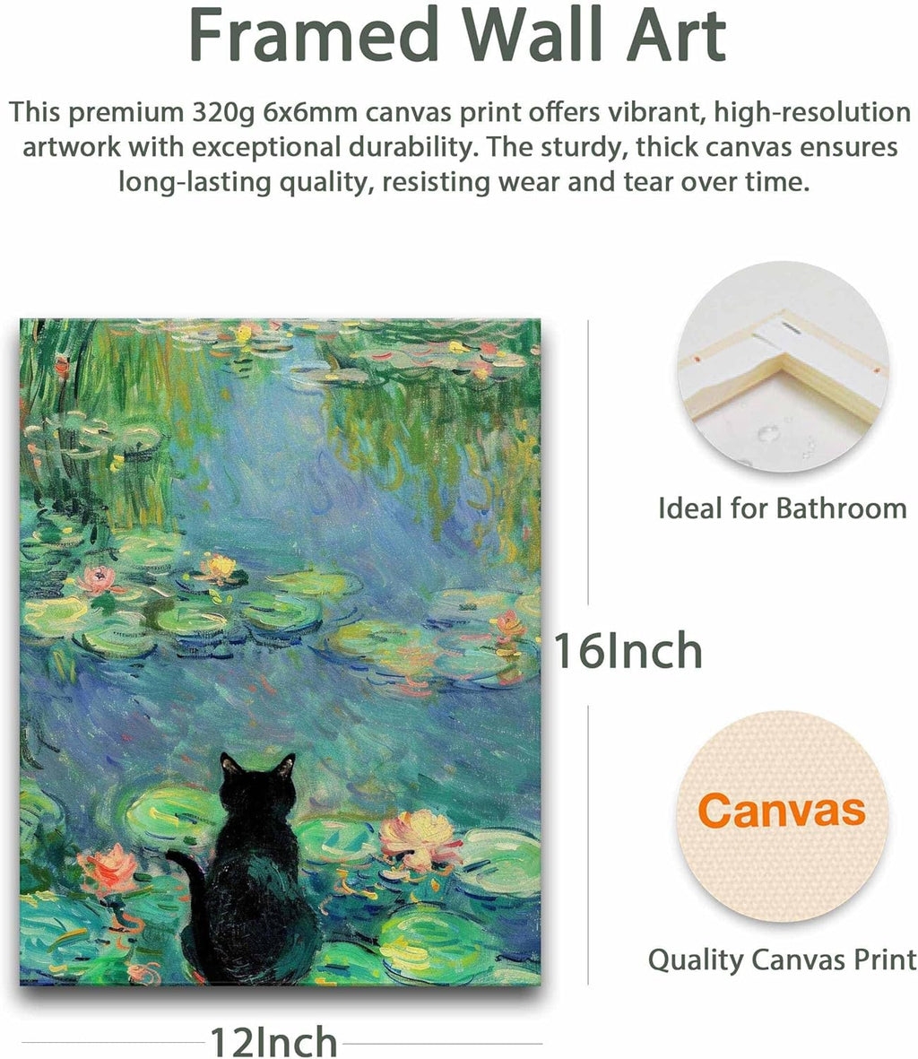 Black Framed Wall Art — 16" - View 2