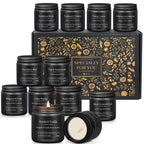 Soy Wax Black Scented Candle — 12x8