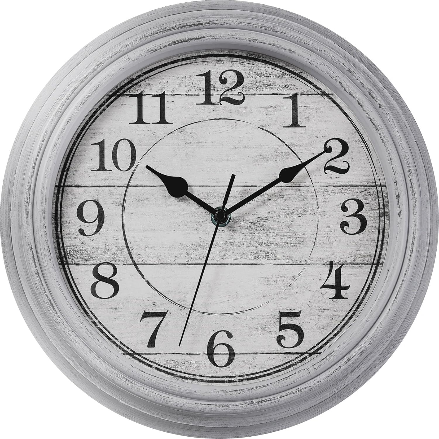 Battery Operated Gold Wall Clock — 9" — B_gray