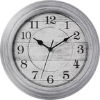 Battery Operated Gold Wall Clock — 12"