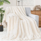 Luxe Beige Throw Pillow — 50" - View 9